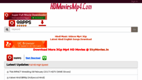 What Hdmoviesmp4.com website looked like in 2017 (7 years ago)