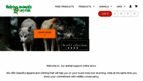 What Helpinganimalsatrisk.com website looked like in 2017 (7 years ago)