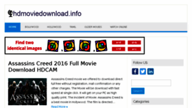 What Hdmoviedownload.info website looked like in 2017 (7 years ago)