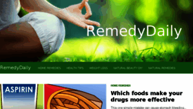 What Home.remedydaily.com website looked like in 2017 (7 years ago)