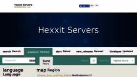 What Hexxitservers.com website looked like in 2017 (7 years ago)