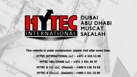 What Hytec.ae website looked like in 2017 (7 years ago)