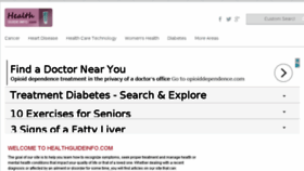 What Healthguideinfo.com website looked like in 2017 (7 years ago)