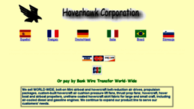 What Hoverhawk.com website looked like in 2017 (7 years ago)