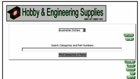 What Hobbyparts.com.au website looked like in 2017 (7 years ago)