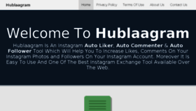 What Hublaagram.info website looked like in 2017 (7 years ago)