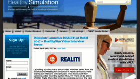 What Healthysimulation.com website looked like in 2017 (7 years ago)