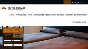 What Hotelsanluis.es website looked like in 2017 (7 years ago)