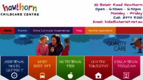 What Hawthornchildcare.com.au website looked like in 2017 (7 years ago)