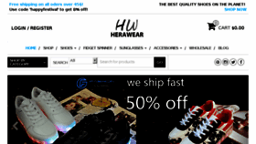 What Herawear.com website looked like in 2017 (7 years ago)