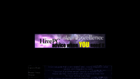 What Hivepc.com website looked like in 2017 (9 years ago)