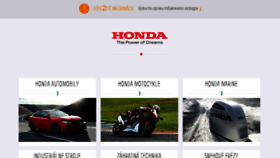 What Honda.sk website looked like in 2017 (7 years ago)
