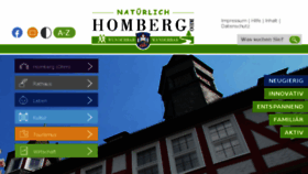 What Homberg.de website looked like in 2017 (7 years ago)