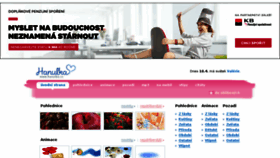 What Hanulka.cz website looked like in 2017 (7 years ago)