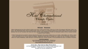 What Hotelchateaubriand.com website looked like in 2017 (7 years ago)