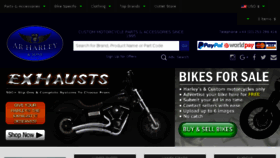 What Harleycustom.com website looked like in 2017 (7 years ago)