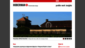 What Hoberman.com website looked like in 2017 (7 years ago)