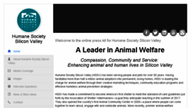 What Humanesocietysiliconvalley.onlinepresskit247.com website looked like in 2017 (7 years ago)
