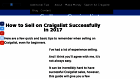 What Howtoselloncraigslistebook.com website looked like in 2017 (7 years ago)