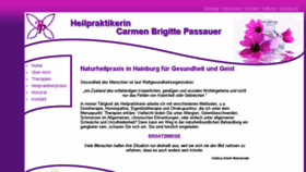 What Heilpraktikerin-passauer.de website looked like in 2017 (7 years ago)