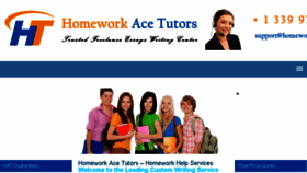 What Homeworkacetutors.com website looked like in 2017 (7 years ago)