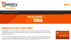 What Homedna.coventry-homes.com website looked like in 2017 (7 years ago)