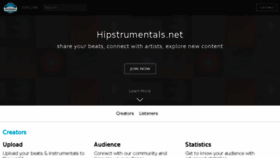What Hipstrumentals.net website looked like in 2017 (9 years ago)