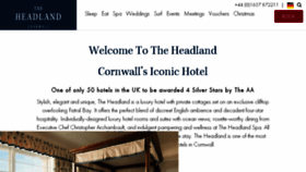 What Headlandhotel.co.uk website looked like in 2017 (7 years ago)