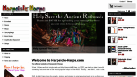 What Harpsicleharps.com website looked like in 2017 (7 years ago)