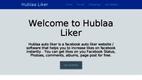 What Hublaa-autoliker.com website looked like in 2017 (6 years ago)