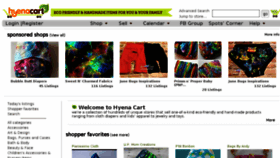 What Hyenacart.com website looked like in 2017 (7 years ago)