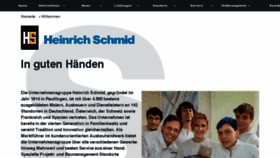 What Heinrich-schmid.com website looked like in 2017 (7 years ago)
