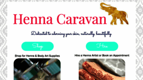 What Hennacaravan.com website looked like in 2017 (6 years ago)