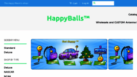 What Happyballs.com website looked like in 2017 (6 years ago)