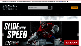 What Hockeymonkey.eu website looked like in 2017 (7 years ago)