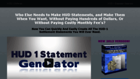 What Hud1statementgenerator.com website looked like in 2017 (6 years ago)