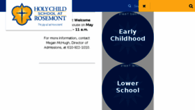What Holychildrosemont.org website looked like in 2017 (7 years ago)
