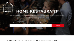 What Homerestaurant.com website looked like in 2017 (7 years ago)