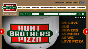 What Huntbrotherspizza.com website looked like in 2017 (6 years ago)