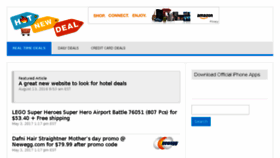 What Hotnewdeal.com website looked like in 2017 (7 years ago)