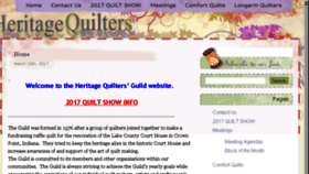 What Heritagequilters.com website looked like in 2017 (7 years ago)