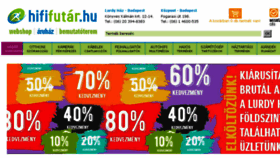 What Hififutar.hu website looked like in 2017 (7 years ago)