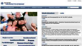 What Hausaerzteverband.de website looked like in 2017 (7 years ago)