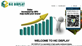 What Hicdisplay.com website looked like in 2017 (7 years ago)