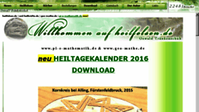 What Heilfelsen.de website looked like in 2017 (7 years ago)
