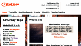 What Hotyogawellington.co.nz website looked like in 2017 (9 years ago)