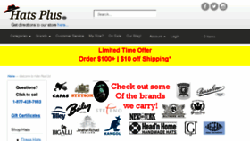What Hats-plus.com website looked like in 2017 (6 years ago)