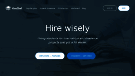 What Hireowl.com website looked like in 2017 (6 years ago)