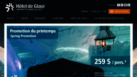 What Hoteldeglace-canada.com website looked like in 2017 (7 years ago)