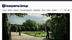 What Husqvarnagroup.com website looked like in 2017 (7 years ago)